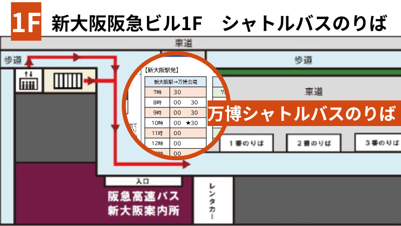 新大阪駅シャトルバスのりば